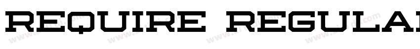require regular字体转换